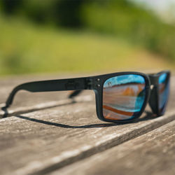 Fox Rage Transparent Black Brown Lens Mirror Blue Eyewear